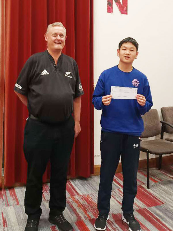 Wellington Open Champion, CM William Rui Liu